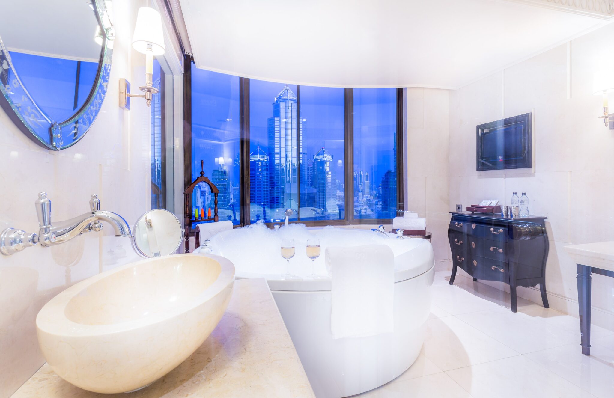 Paranim Penthouse Bathroom at Hotel Muse Bangkok Thailand 