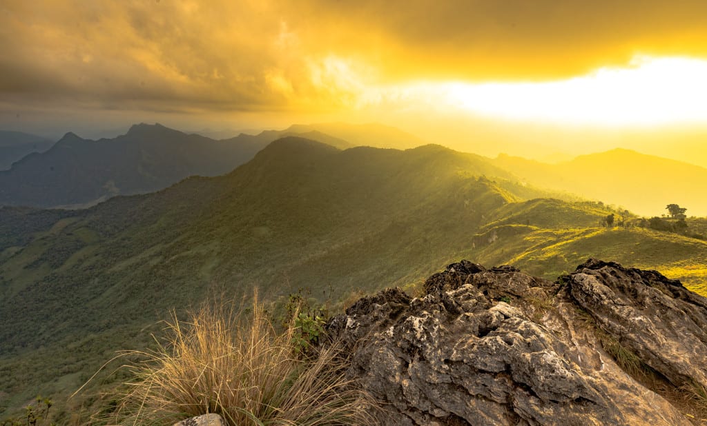 Sunset Over Phu Chee Fah