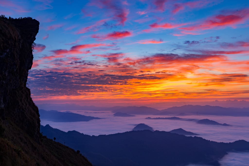 Sunrise Over Phu Chee Fah